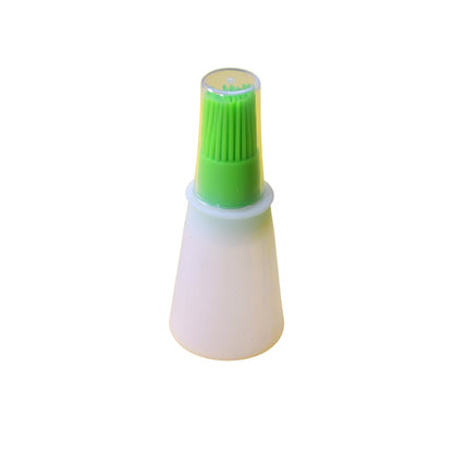 Basting brush with silicone oil bottle