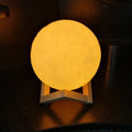 Rechargeable 3D Moon Lamp – Touch Control & Crystal Stand | PowerXpert