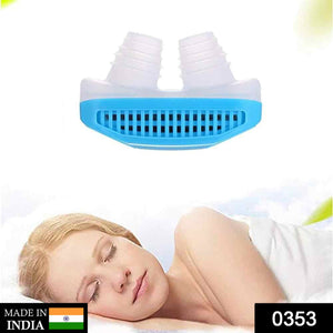 Nose clip that helps prevent snoring and purifies air