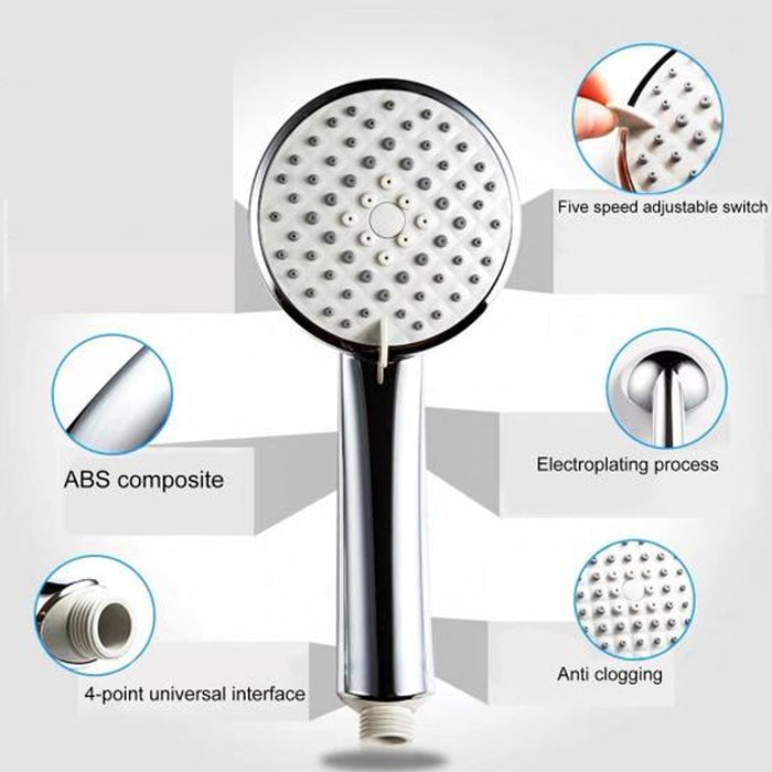 9047 Shower Head Multi-Function Plastic High Pressure Shower Spray for Bathroom DeoDap