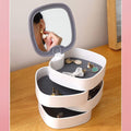 Rotating Jewellery Box – 4-Layer Multicolour Organizer | Deodap