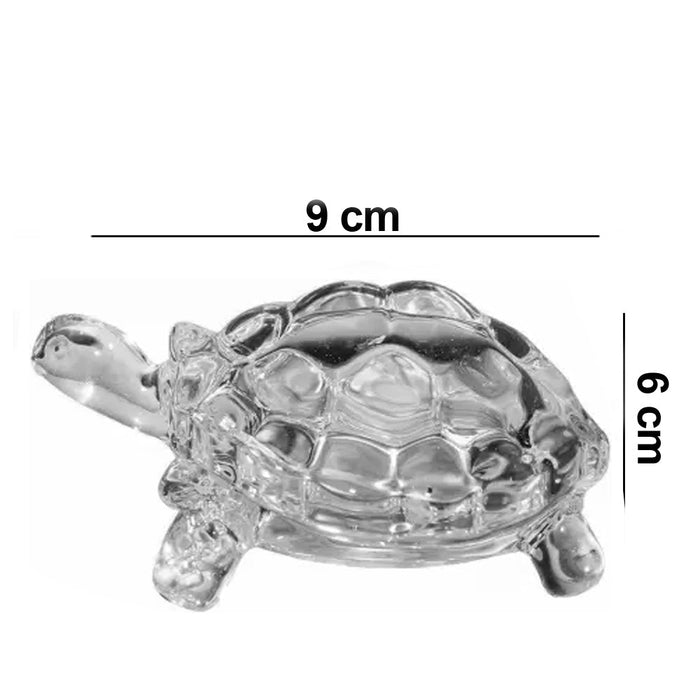 1194 Crystal Glass Turtle-Tortoise for Feng Shui and Vastu DeoDap