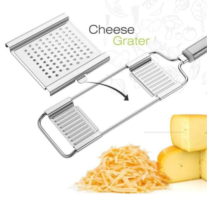 2598 Multipurpose 3 in1 Stainless Steel Grater and Slicer DeoDap