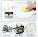 1273 2 in 1 Soap Pump Dispenser Sponge Holder Kitchen Sink Soap Holder Dispenser DeoDap