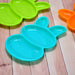 7101 Rabbit Shape Dish 6 pcs For Kids (multicolor) DeoDap
