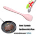 5423 Premium Silicone Spoon Spatula Heat Resistant Rubber Cooking Utensils Set, Seamless Design Baking kitchen Spatulas for Nonstick Cookware (28cm) DeoDap
