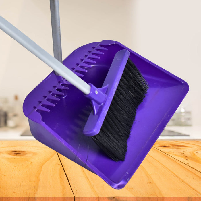 0627 Long Handle Dustpan and Brush 2 Piece Set for Sweeping Cleaning H