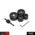 Hole Saw Set – 6-Piece High Carbon Steel Drill Bits | BoltForce