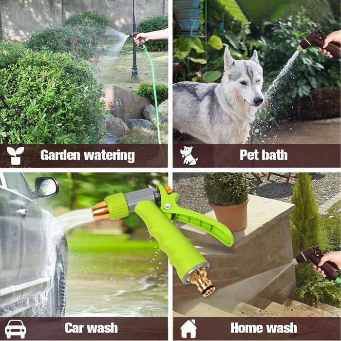 7525 Water Spray Nozzle, Hose Sprayer, High Pressure Long Range Zinc Alloy Rotatable for Gardening Spray Adjustable High Pressure Car Washer Washing Water Spray Gun DeoDap