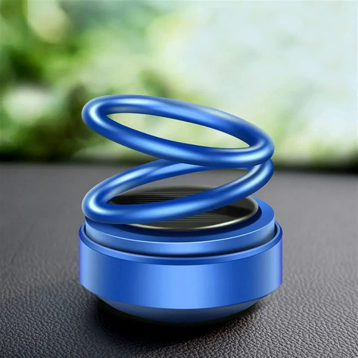 6319 Solar Power Car Aroma Diffuser 360°Double Ring — DeoDap