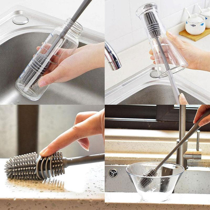 2Pcs/set Mould Proof Plastic Dishwashing Brush Household Scouring Pad  Washing Brush Kitchen Utensils Bowl Cup Cleaning Tools - AliExpress