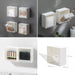 4037Adhesive Wall Mounted Flip Storage Box Holder Small Object Storage Case ( 1 pcs ) DeoDap