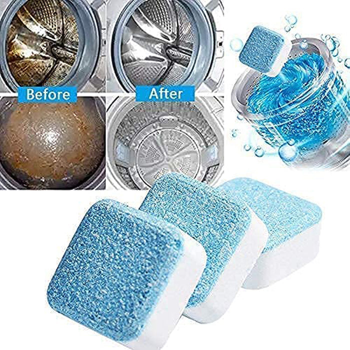 6245 Washing Machine Effervescent Tablet for all Company’s Front and Top Load Machine Tablet for Perfectly Cleaning of Tub & Drum Stain Remover Washer Cleaner DeoDap