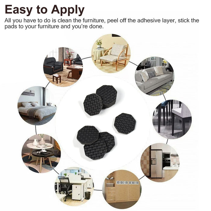 9131 Self Adhesive Square Felt Pads Non Skid Floor Protector Furniture Sofa Furniture Chair Balance Pad Noise Insulation Pad (Pack of 9). DeoDap