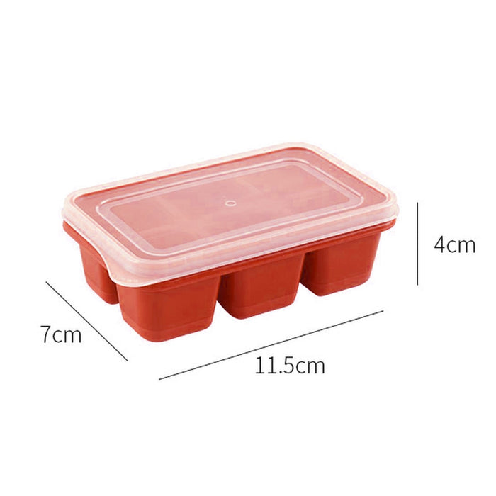 4750 6 cavity Silicone Ice Tray used in all kinds of places like household kitchens for making ice from water and various things and all. DeoDap