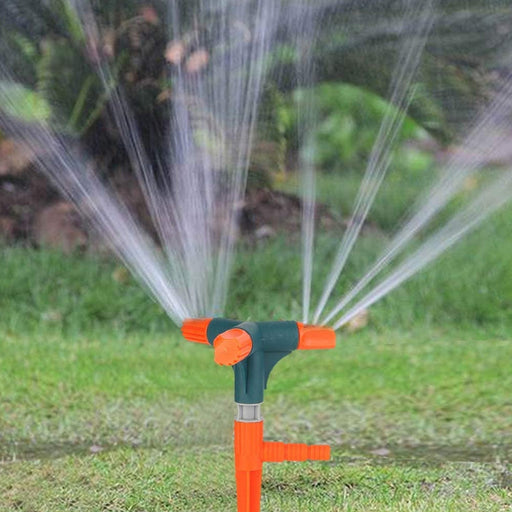 7537 Garden Sprinkler 360 ° Rotating Adjustable Round 3 Arm Lawn Water Sprinkler for Watering Garden Plants/Pipe Hose Irrigation Yard Water Sprayer DeoDap