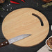 7123 Wooden Round Chopping Board  For Chopping Fruit & Vegetable DeoDap