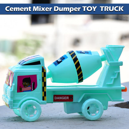 Rotating cement mixer truck toy