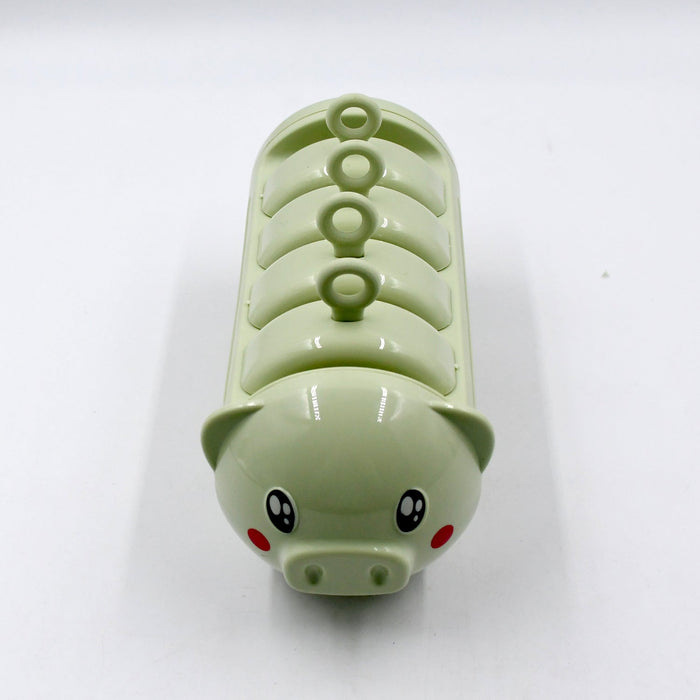 Pig Shape Mold Ice Candy, Popsicle Mold Ice, Plastic Ice Candy Maker Kulfi Maker Molds Set with 4 Cups