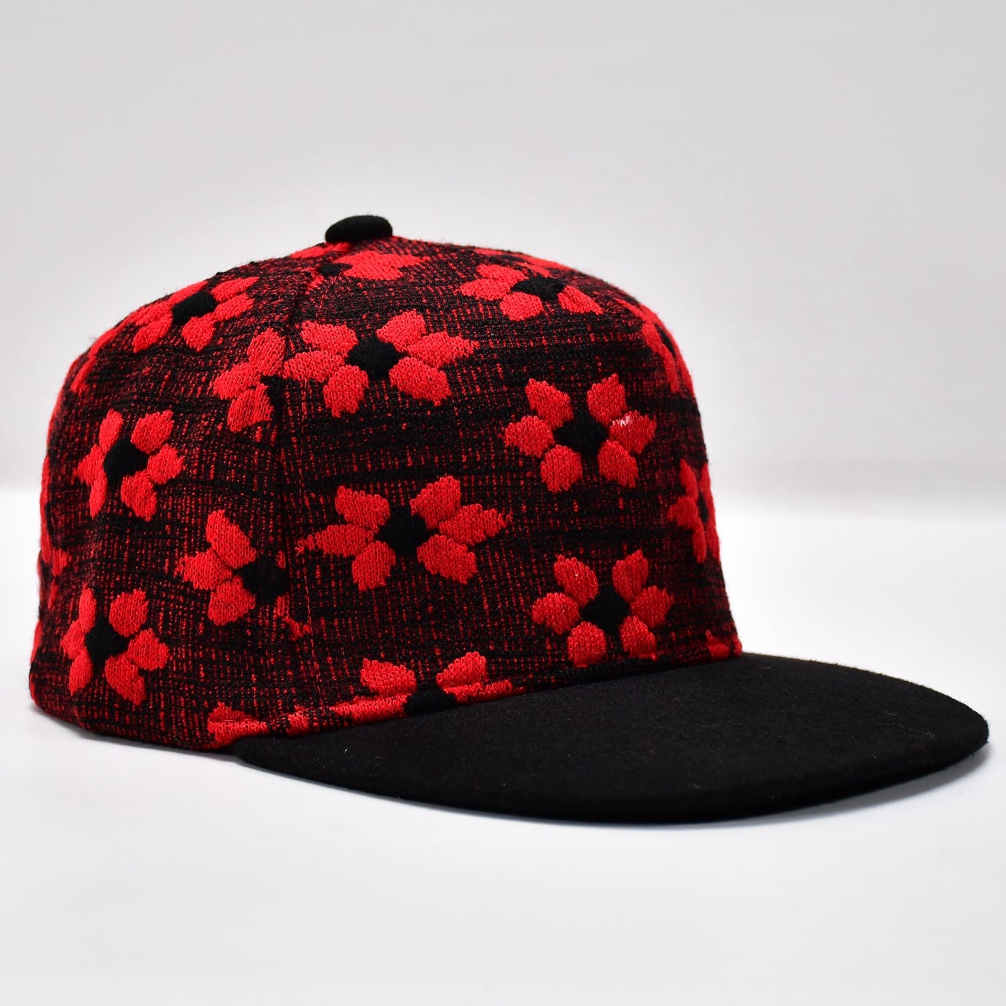 Classic snapback hat with hip hop style, detailed view