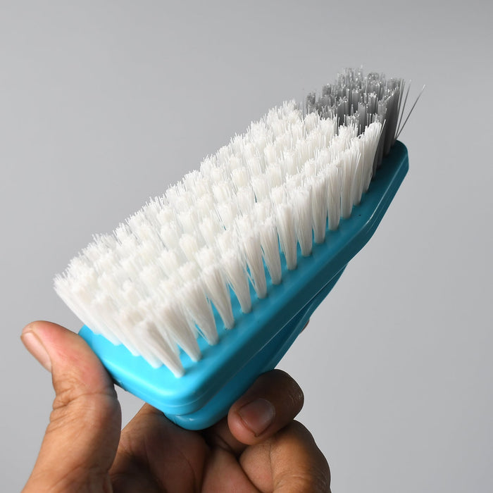 7527 MULTIPURPOSE DURABLE CLEANING BRUSH WITH HANDLE FOR CLOTHES LAUNDRY FLOOR TILES AT HOME KITCHEN SINK, WET AND DRY WASH CLOTH SPOTTING WASHING SCRUBBING BRUSH. DeoDap
