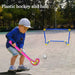8023 Combo of Light Weight Plastic Bat, Ball & Hockey for Kids DeoDap
