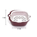 2-in-1 basket strainer for efficient rinsing and draining