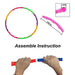 8018 Hoops Hula Interlocking Exercise Ring for Fitness with Dia Meter Boys Girls and Adults DeoDap