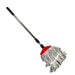 7869 DRY CLEANING FLAT MICROFIBER FLOOR CLEANING MOP WITH STEEL ROD LONG HANDLE DRY MOP DeoDap
