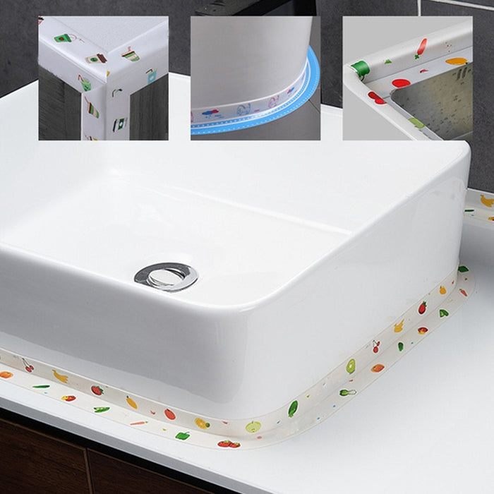 4651 Kitchen Sink Platform Sticker Bathroom Corner Tape (3Meter Size) DeoDap