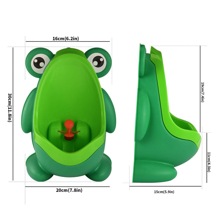 4034 Cute Forg Standing Potty Training Urinal for Boys Toilet with Funny Aiming Target DeoDap