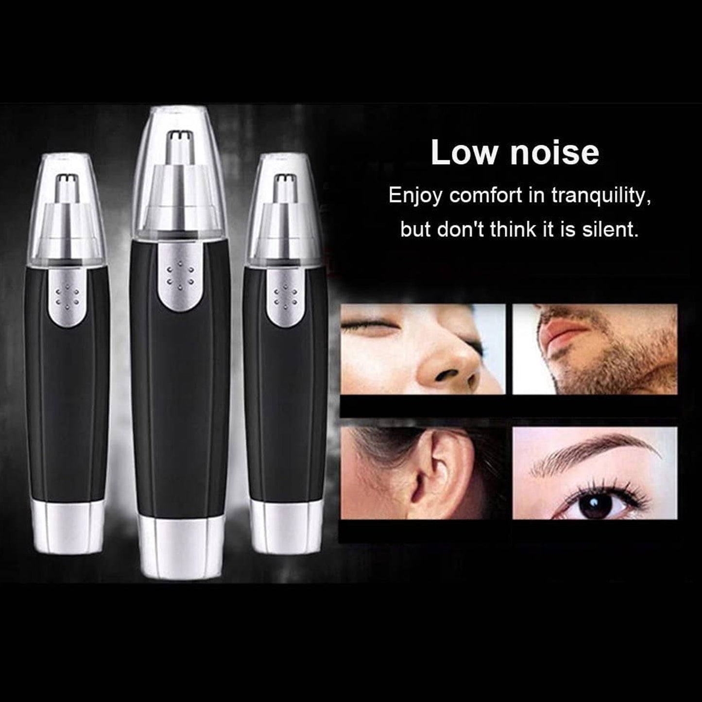 Heavy duty nose hair trimmer