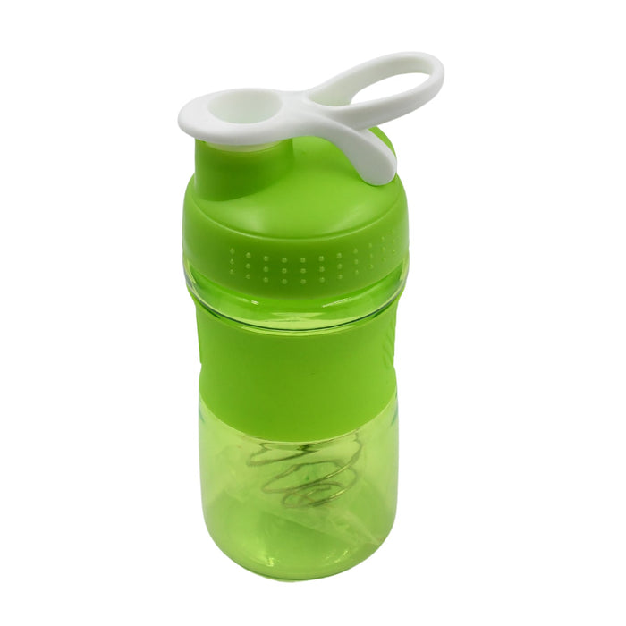 5936 प्रोटीन मिक्स के लिए शेकर बोतल, छोटे स्टेनलेस ब्लेंडर बॉल और ग्रिप के साथ प्री वर्कआउट शेकर बोतलें, BPA मुक्त