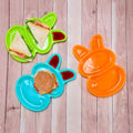Kids' Rabbit Dish Set – Unbreakable Multicolor 6-Piece | TinyTrendy
