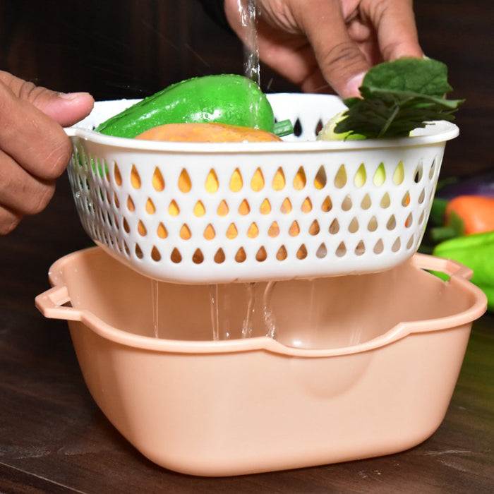 Fruit Rinser 2785 2 In 1 Basket Strainer To Rinse Various Types — DeoDap