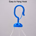 Close-up of plastic cloth drying hanger, round design