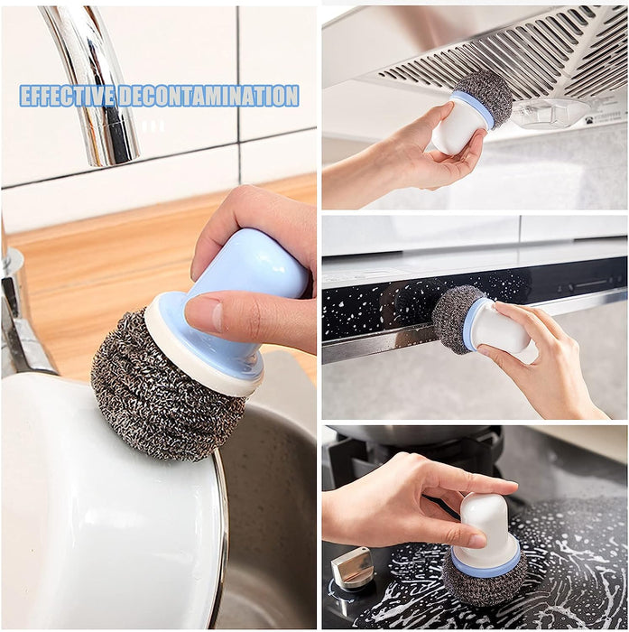 5214 Dish Brush Multifunctional Palm Brush for Dish Kitchen Sink Pot Pan - Dish  Scrub Brush Small
