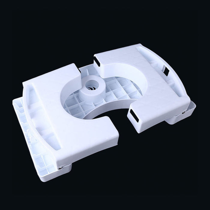 6005A Plastic Non-Slip Folding Toilet Squat Stool - White Color DeoDap