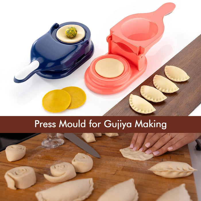 5302 Dumpling Press Mould for Gujiya , Ghughra , Momos — DeoDap
