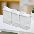 Kitchen Storage Jars Set – 3pc BPA-Free & Stackable | CookAura