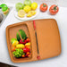 2103 Thick Plastic Kitchen Chopping Cutting Slicing Tray with Holder DeoDap