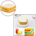 8072 Sandwich Shaped Notepad / Sticky Notes / Memo Pads, Unique Mini Notes (Multicolor) DeoDap