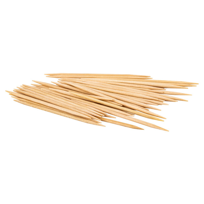 0847 Simple Wooden Toothpicks with Dispenser Box DeoDap
