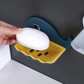 Wall Mounted Soap Holder – Fish Shape Double Layer Adhesive | VelvetBubbles