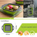 2380 Plastic Folding Basket/Strainer for Kitchen DeoDap