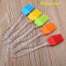 2854 Silicone Spatula and Pastry Brush Special Brush for Kitchen Use DeoDap
