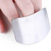 Stainless steel hand protector with two finger slots