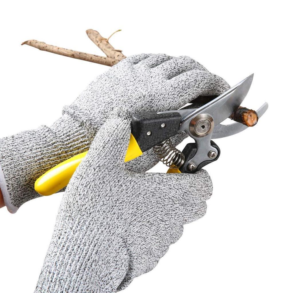 Protective gloves with anti-cut technology for safe handling.