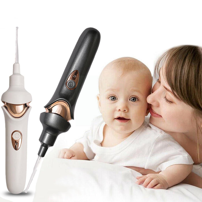 7707 EAR SUCTION DEVICE, PORTABLE COMFORTABLE EFFICIENT AUTOMATIC ELECTRIC VACUUM SOFT EAR PICK EAR CLEANER EASY EARWAX REMOVER SOFT PREVENT EAR-PICK CLEAN TOOLS SET FOR ADULTS KIDS DeoDap