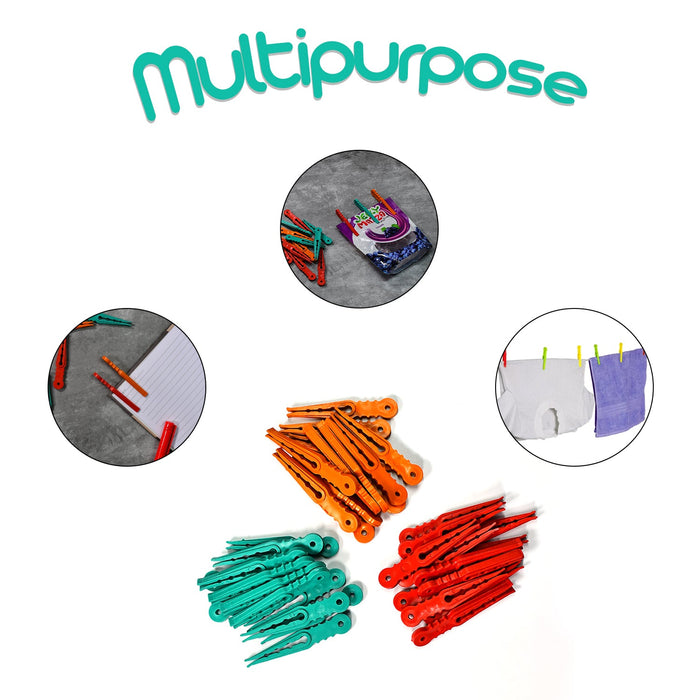 6297 36Pcs MULTIPURPOSE PLASTIC CLOTH HANGING PEGS/CLIPS - 36 PCS DeoDap